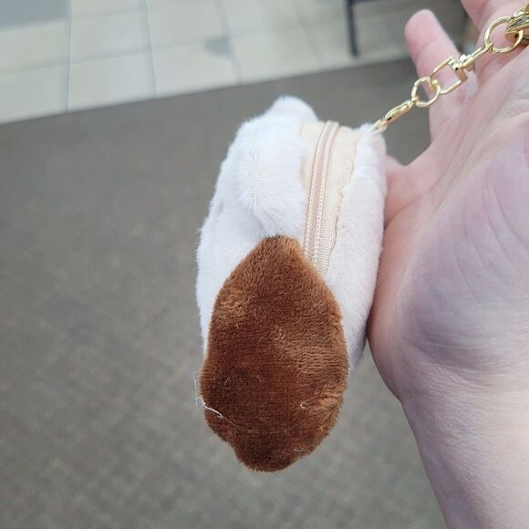 Brand New Pochacco White & Brown Pouch Bag Keychain - Picture 5 of 6
